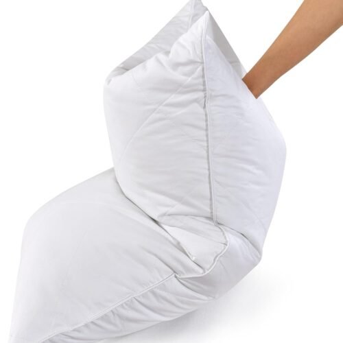 Three Chamber Goose Feather and Cotton Batting Pillow