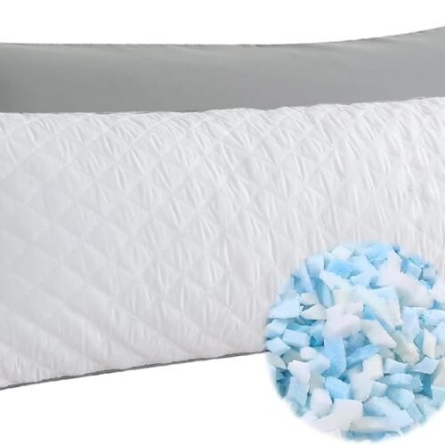 Adjustable Memory Foam Body Pillow with Cotton Cover