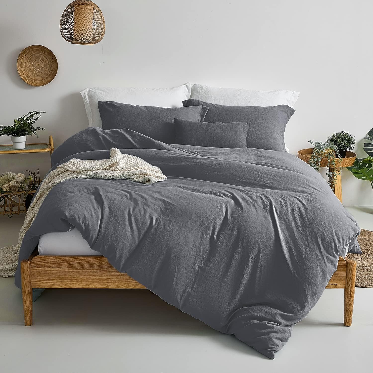 Washed Microfiber Duvet Cover Set