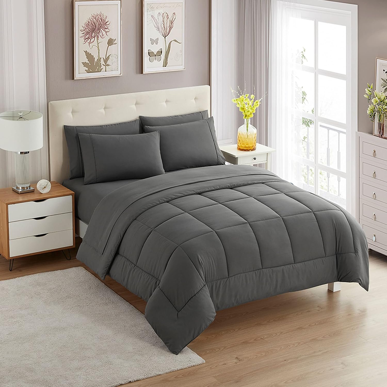 Brushed Microfiber Comforter Set with Sheets