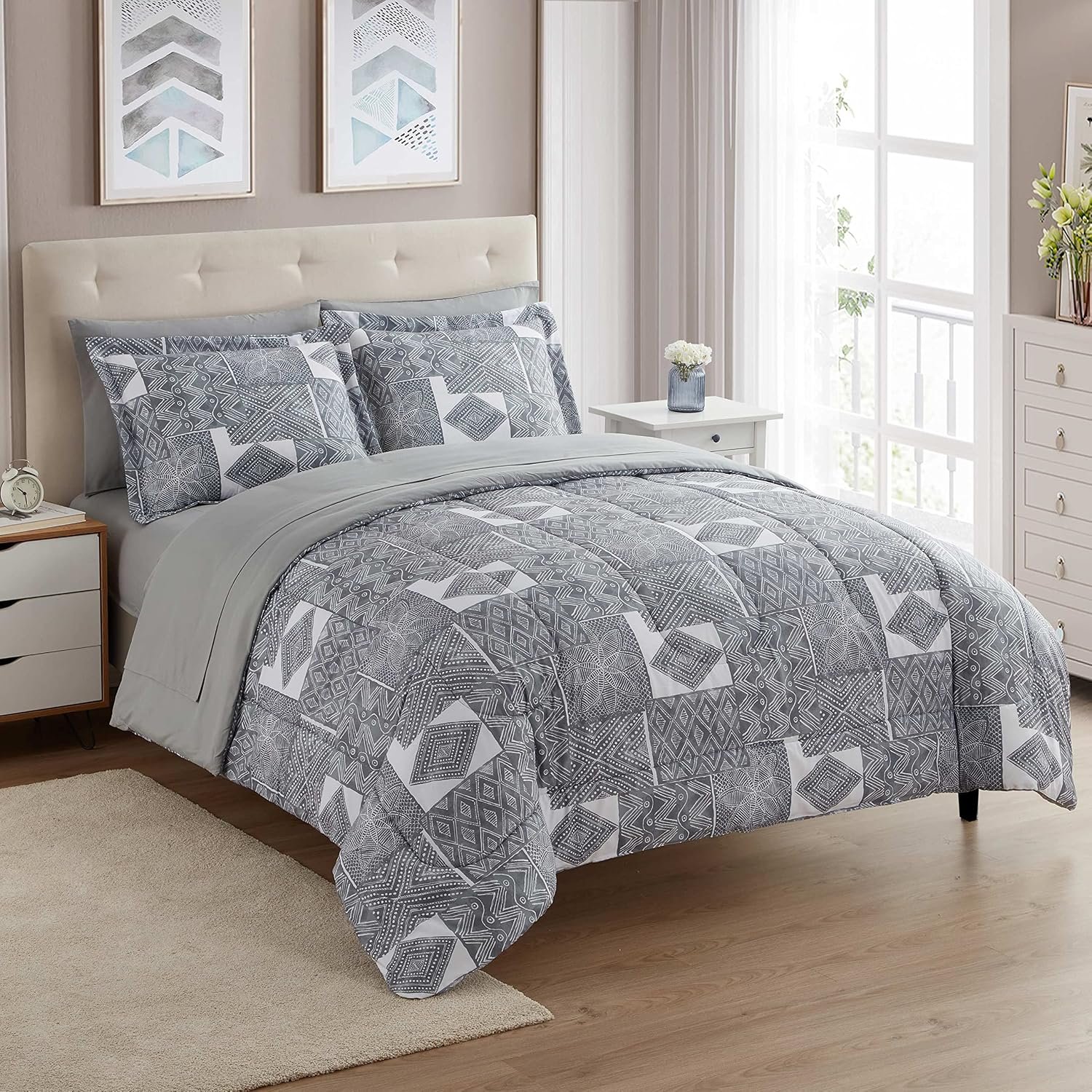 Brushed Microfiber Comforter Set with Shams